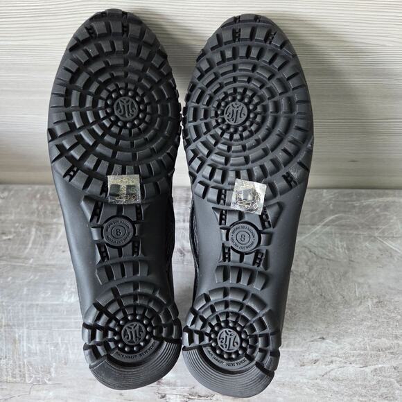 Marc Joseph New York Union Golf Black Grainy Loafer Flat Performance Shoes Sz 8